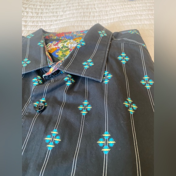 Men’s Robert Graham Button Down Dress Shirt Classic Fit Size 2XL - Picture 9 of 9
